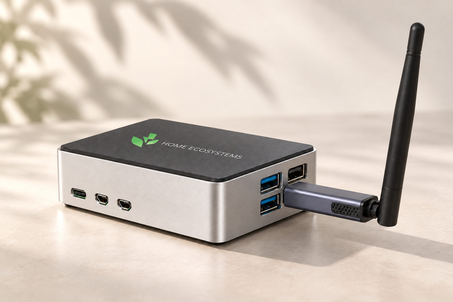 Home Ecosystems Controller Pro branded case concept with the Home Ecosystems logo and name